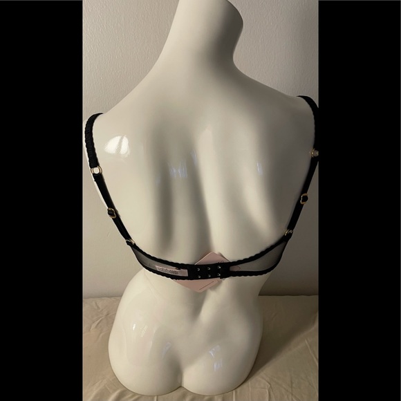 NWT Agent Provocateur Sparkle Plunge Black Bra - Picture 4 of 8